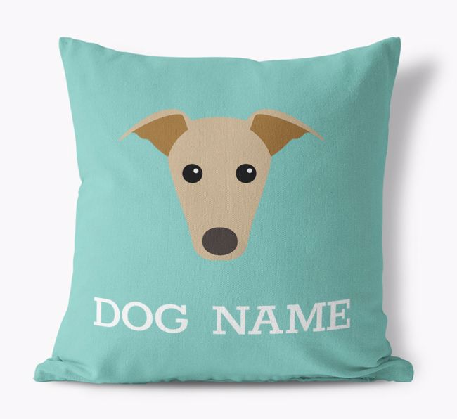 {dogsName}'s Icon: Personalised {breedFullName} Canvas Cushion